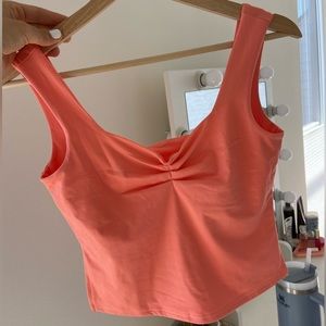 Pink/Orange Ruched Tank